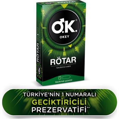 OKEY Rötar Geciktirici ve Kayganlaştırıcılı Prezervatif 10lu – Şeffaf, Elektronik Testli, Cilde Dost