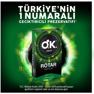 OKEY Rötar Geciktirici ve Kayganlaştırıcılı Prezervatif 10lu – Şeffaf, Elektronik Testli, Cilde Dost