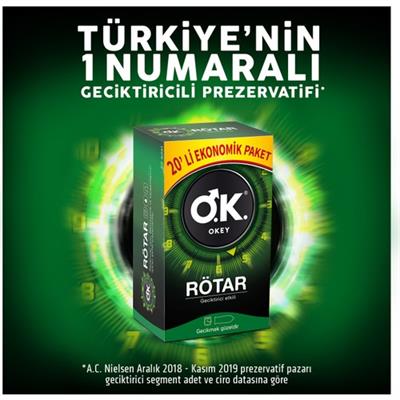 Okey Rötar Prezervatif 20li