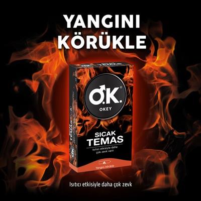 Okey Sıcak Temas Prezervatif 10lu
