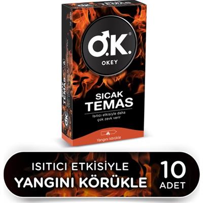 Okey Sıcak Temas Prezervatif 10lu