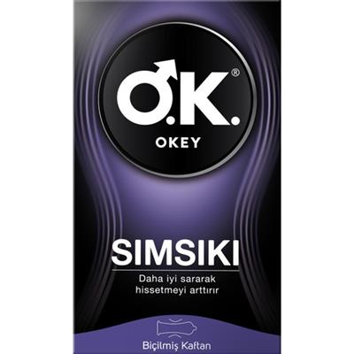 Okey Sımsıkı Prezervatif 10lu Ekstra Dar Kayganlaştırıcılı Maksimum His ve Güvenli Koruma