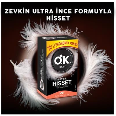 Okey Ultra Hisset 20 Li Ekonomik Prezervatif