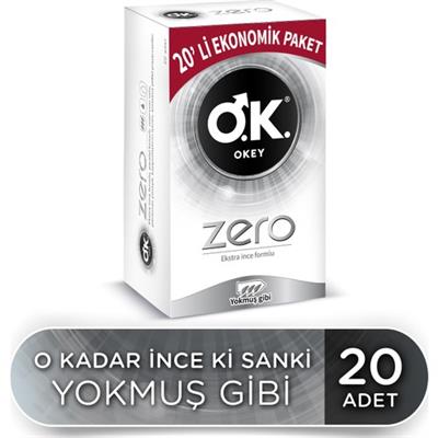 Okey Zero 20li Prezervatif Ekonomik Paket