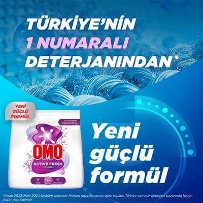 Omo Active Fresh Renkliler Toz Deterjanı 1.5 KG