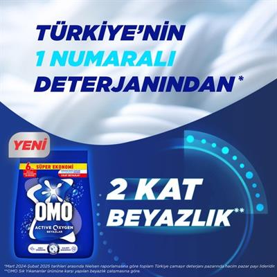 OMO Active Oxygen Beyaz Çamaşırlar İçin Toz Deterjanı 6 KG