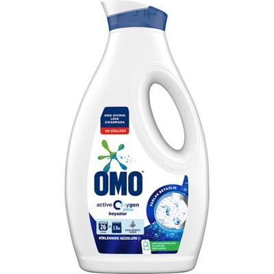 Omo Active Oxygen Etkisi Sıvı Çamaşır Deterjanı Beyazlar İçin 1690 ml
