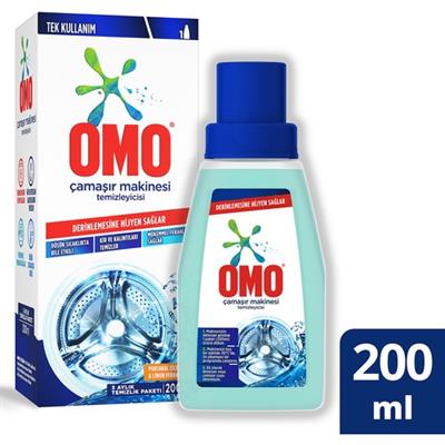 Omo Çamaşır Makinesi Temizleyicisi Çam Esintisi Derinlemesine Hijyen 200 ml