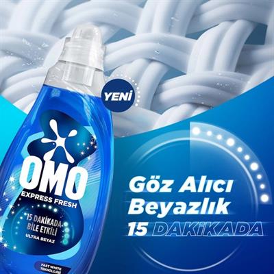 Omo Express Fresh Ultra Beyaz Sıvı Çamaşır Deterjanı 1480 ml x1