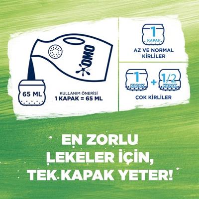 Omo Hijyen  Sıvı Çamaşır Deterjanı  Beyazlar ve Renkliler İçin En Zorlu  Leke Çıkarıcı  İlk Yıkamada 1950 ML 30 Yıkama 1 Adet