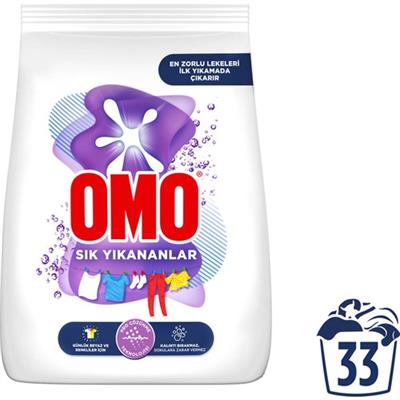 Omo Sık Yıkananlar Beyazlar ve Renkliler Toz Deterjanı 5 KG