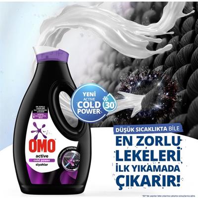 Omo Sıvı Active Cold Power Siyahlar İçin Çamaşır Deterjanı 1690 ml