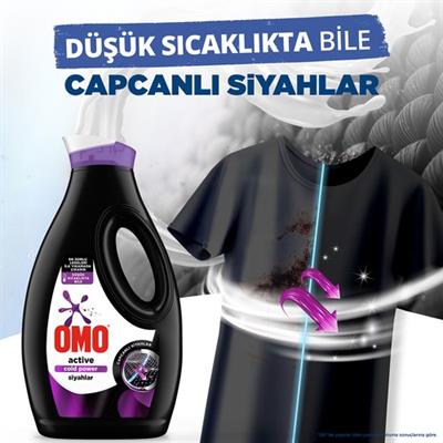 Omo Sıvı Active Cold Power Siyahlar İçin Çamaşır Deterjanı 1690 ml
