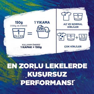 Omo Toz Çamaşır Deterjanı Active Fresh Renkliler İçin Renklilerinizi Koruyarak En Zorlu Lekeleri İlk Yıkamada Çıkarır 5.5 KG 36 Yıkama 1 Adet