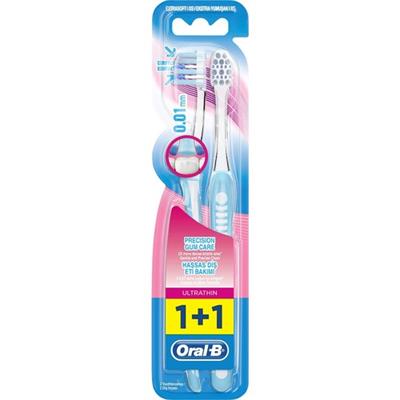 Oral-B Diş Fırçası UltraThin Kompakt Hassas Diş Eti Bakımı Ekstra Yumuşak 2li Fırsat Paketi