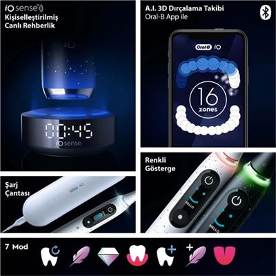 Oral-B iO 10 Şarjlı Diş Fırçası - Kozmik Siyah