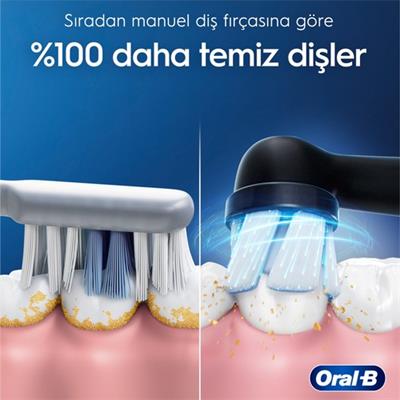 Oral-B iO 2 Şarjlı Diş Fırçası - Siyah, Seyahat Kabı ile