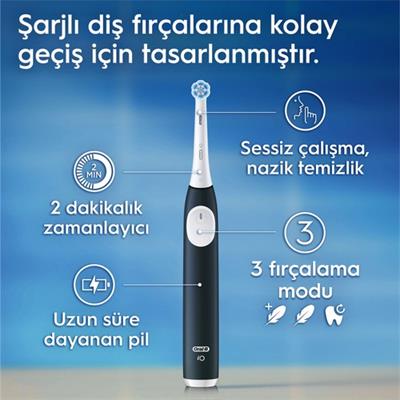 Oral-B iO 2 Şarjlı Diş Fırçası - Yeşil, Seyahat Kabı ile