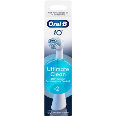 Oral-B iO Ultimate Clean Beyaz Diş Fırçası Yedek Başlığı 2 Adet
