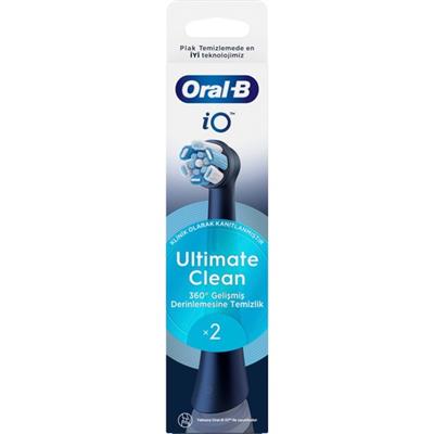 Oral-B iO Ultimate Clean Siyah Diş Fırçası Yedek Başlığı 2 Adet