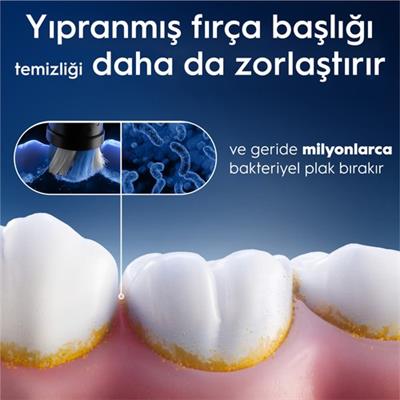 Oral-B iO Ultimate Clean Siyah Diş Fırçası Yedek Başlığı 4 Adet