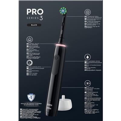 Oral-B Pro 3 - 3900 - Siyah Beyaz 2li Elektrikli Diş Fırçası Seti