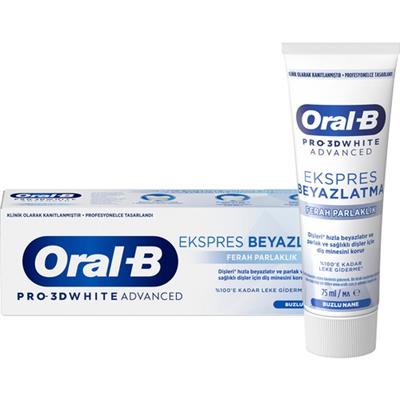 Oral-B Pro 3D White Advanced Ekspres Beyazlatma Ferah Parlaklık Diş Macunu 75 ml