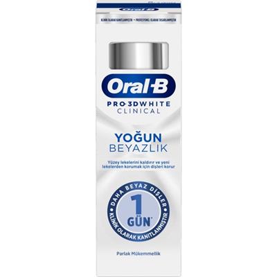 Oral-B Pro 3D White Clinical Yoğun Beyazlık Parlak Mükemmellik Diş Macunu 75 Ml