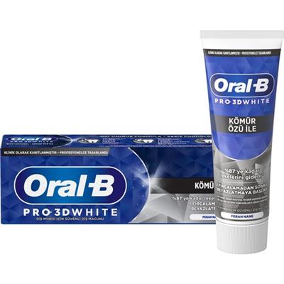 Oral-B Pro 3d White Kömür Özlü Diş Macunu 75 Ml
