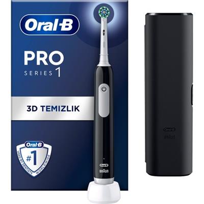 Oral-B Pro Series 1 Şarjlı Diş Fırçası Siyah + Seyahat Kabı