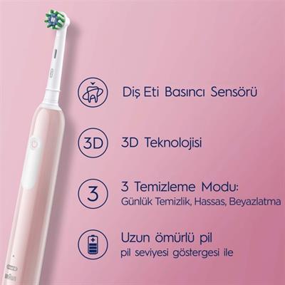 Oral-B Pro Series 1 Şarjlı Diş Fırçası 100% Etkin Temizlik Orta Sertlikte Fırça Kılı 1 Adet