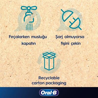 Oral-B Pro Series 1 Şarjlı Diş Fırçası Siyah + Seyahat Kabı