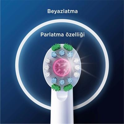 Oral-B Şarjlı Diş Fırçası Yedek Başlığı 3D White X-Filament 4 adet ürün