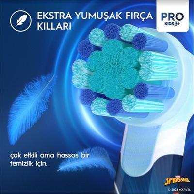 Oral-B Vitality Pro Spiderman Özel Seri Çocuklar İçin Şarj Edilebilir Diş Fırçası