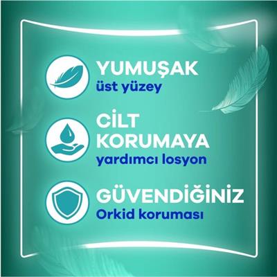 Orkid Extra Hassas Koruma Süper Ekonomik (Boy 3) Gece 24lü Hijyenik Ped
