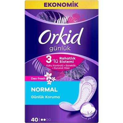 Orkid Günlük Ped Deofresh Normal 40 Adet Ekonomik Paket