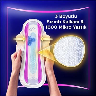 Orkid Platinum Gece Ekstra Hijyenik Ped 5 Adet Tekli Paket