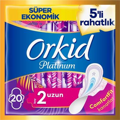 Orkid Platinum Hijyenik Ped Uzun 20 Adet Süper Ekonomik Paket