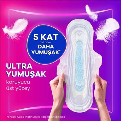 Orkid Platinum Uzun Extra (Boy 3) Dörtlü Paket 24 Adet Süper Ekonomik Hijyenik Ped