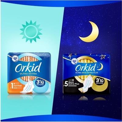 Orkid Ultra Ekstra Dörtlü Paket Normal Hijyenik Ped 32 adet