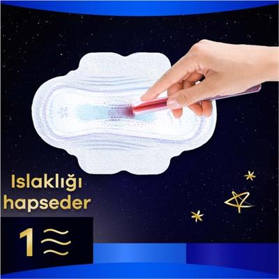 Orkid Ultra Extra Gece Extra 6 Adet Tekli Paket Hijyenik Ped