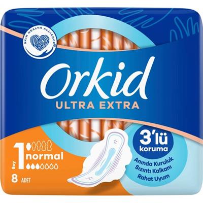 Orkid Ultra Extra Hijyenik Ped Normal Tekli Paket 8li