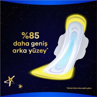 Orkid Ultra Gece Ekstra Plus (Boy 5) 20 adet Hijyenik Ped