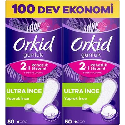 Orkid Yaprak Günlük Ped Normal Süper Ekonomik Paket 100lü