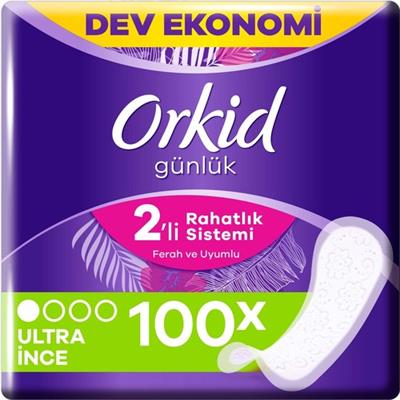 Orkid Yaprak Günlük Ped Normal Süper Ekonomik Paket 100lü