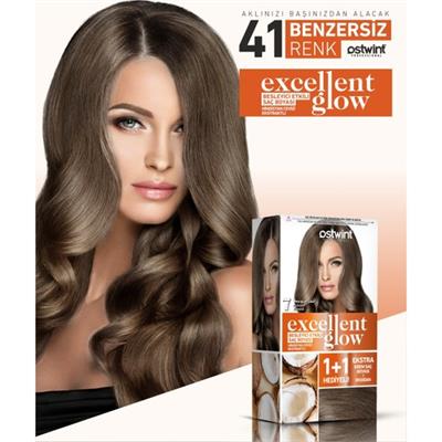 Ostwint Excellent Glow 1+1 Hediyeli Saç Boyası Seti No.7 Kumral