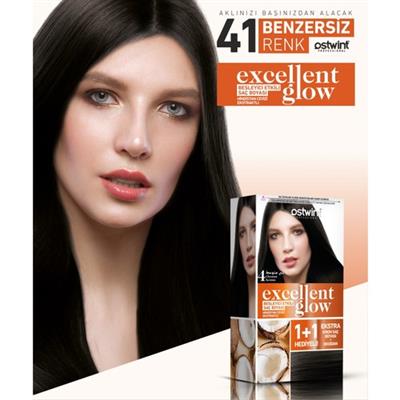 Ostwint Excellent Glow 1+1 Hediyeli Saç Boyası Seti No.4 Kestane