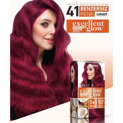 Ostwint Excellent Glow 1+1 Li Saç Boyası Seti No.8.6 Lal Kızılı