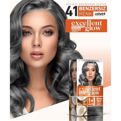 Ostwint Excellent Glow 1+1 Li Saç Boyası Seti No.8.1 Açık Küllü Kumral