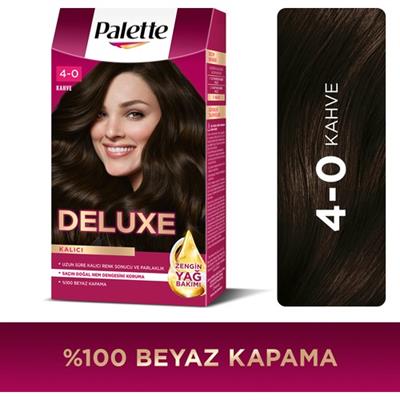 Palette Deluxe 4-0 Kahve Zengin Yağ Bakımı Kit Saç Boyası Bakım Maskesi